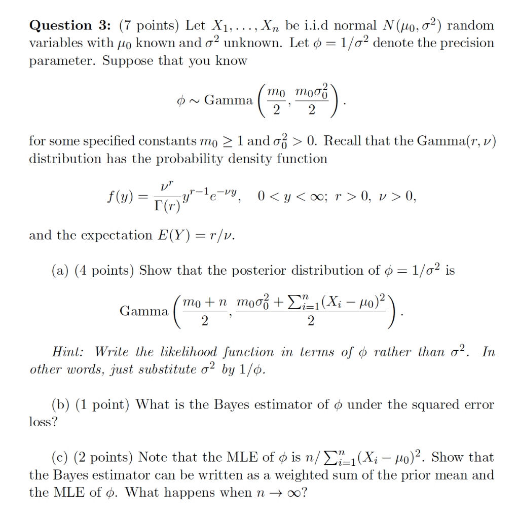 Question 3 7 Points Let X1 Be I I D No Chegg Com