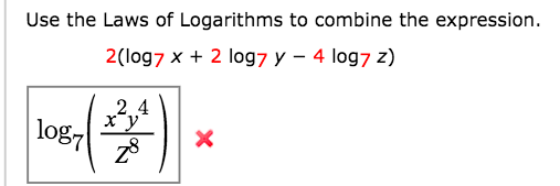 Solved Use the Laws of Logarithms to expand the expression. | Chegg.com