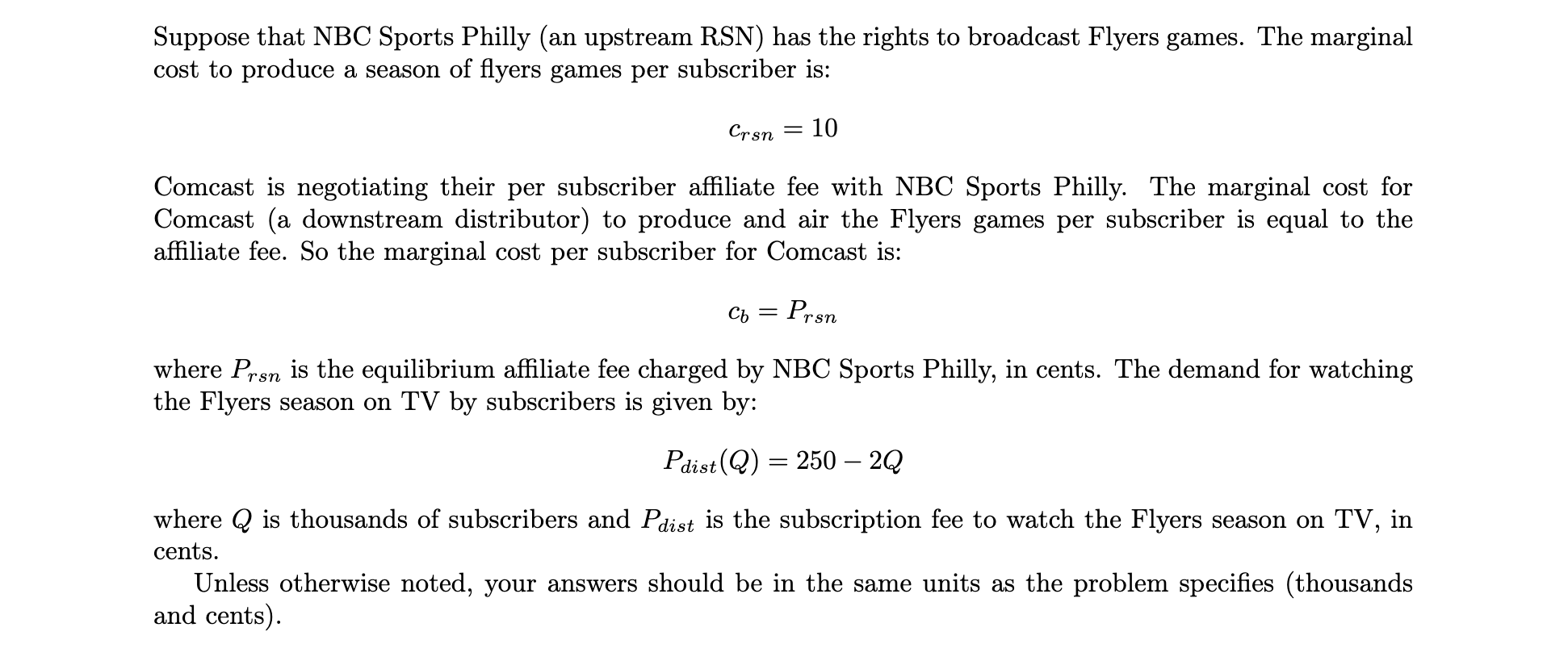 Suppose That Nbc Sports Philly An Upstream Rsn H Chegg Com