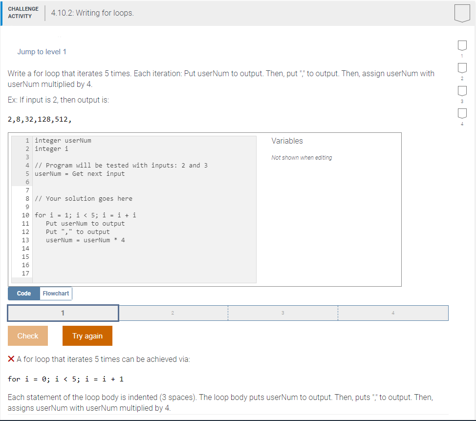 How to loop through any particular activity until it get solved