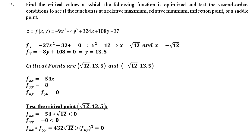 Solved Find The Critical Values At Which The Following | Chegg.com