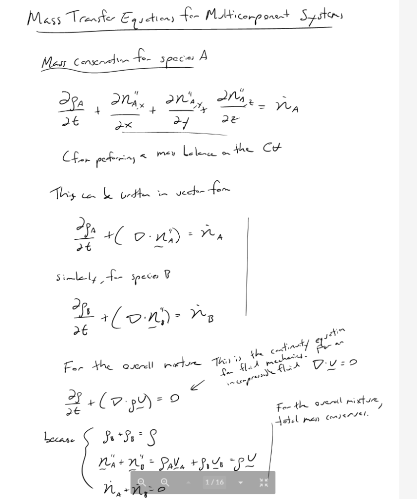 For the forced convection mass transfer example given | Chegg.com