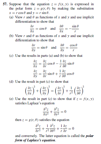 Solved Ae R 57 Suppose That The Equation Z F X Y Is E Chegg Com