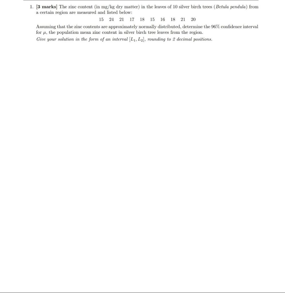 solved-1-3-marks-the-zinc-content-in-mg-kg-dry-matter-chegg
