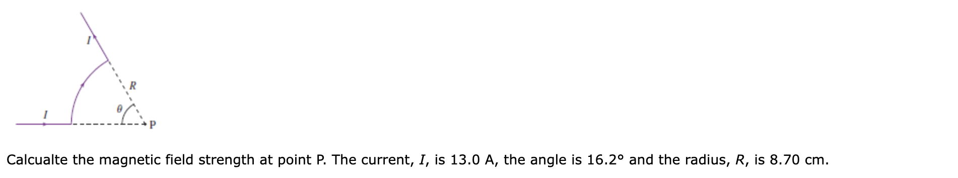 Solved Calcualte the magnetic field strength at point P. | Chegg.com