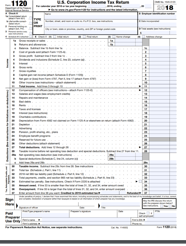 Form 1122 Example Preparation of tax returns and related schedules can | Chegg.com