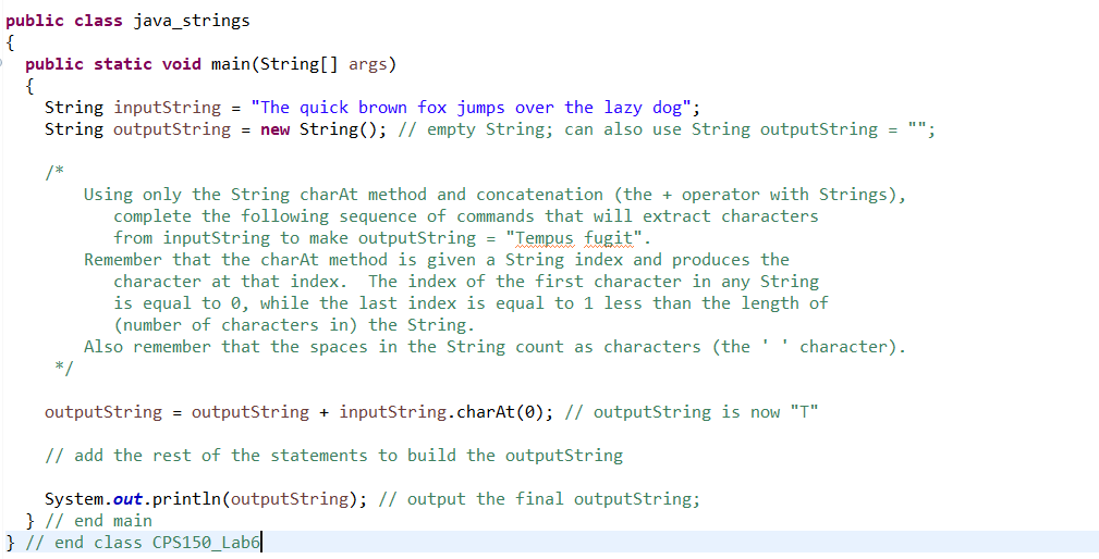 Solved only using the charAt method and | Chegg.com