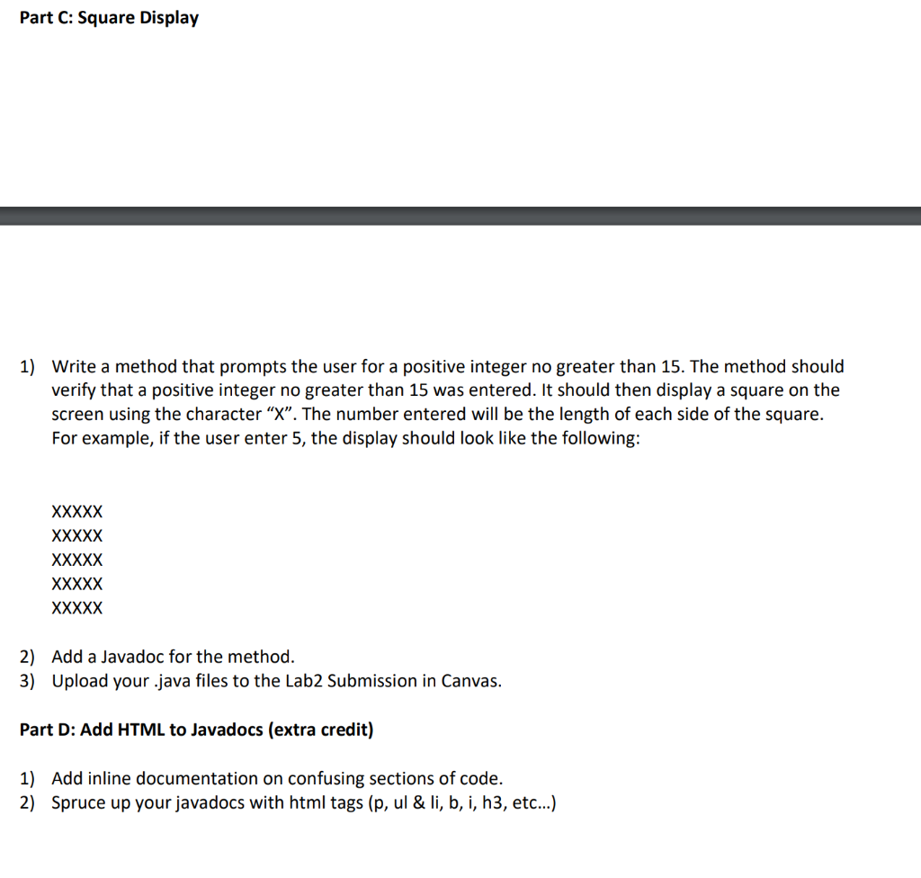 Solved Part A: User Input, Instance Variables (fields), and | Chegg.com
