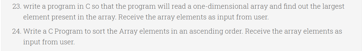 Solved 23. write a program in C so that the program will | Chegg.com