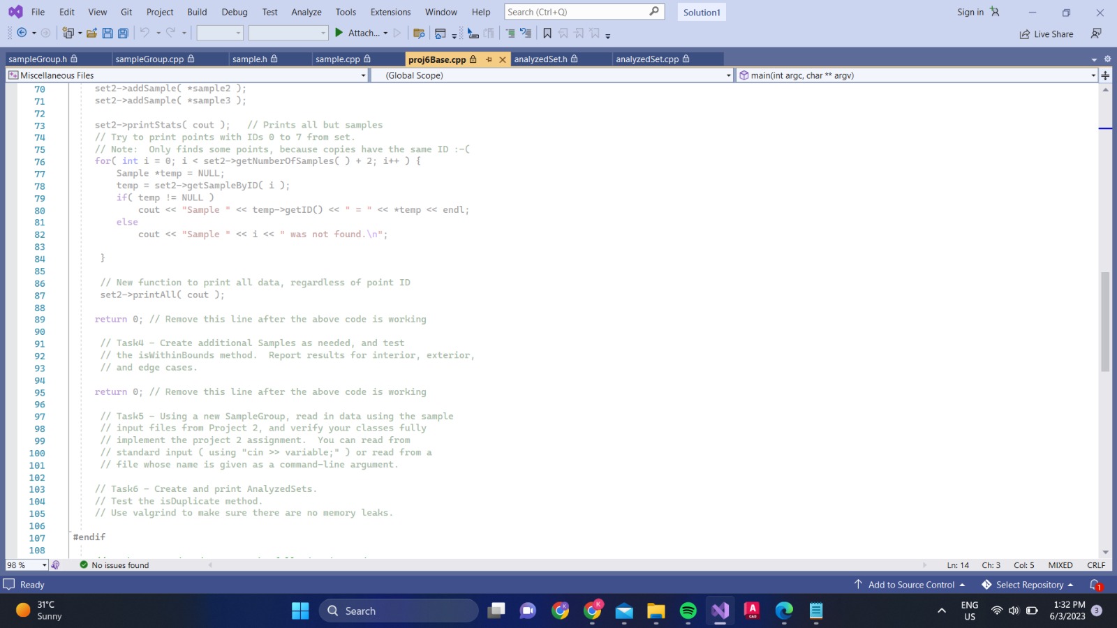 Solved Hi! Can you please help me write proj6Base.cpp such | Chegg.com