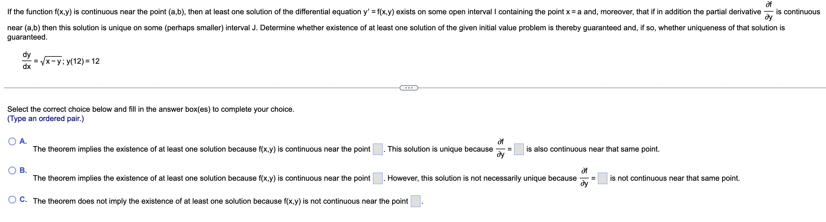 Solved = of If the function f(x,y) is continuous near the | Chegg.com