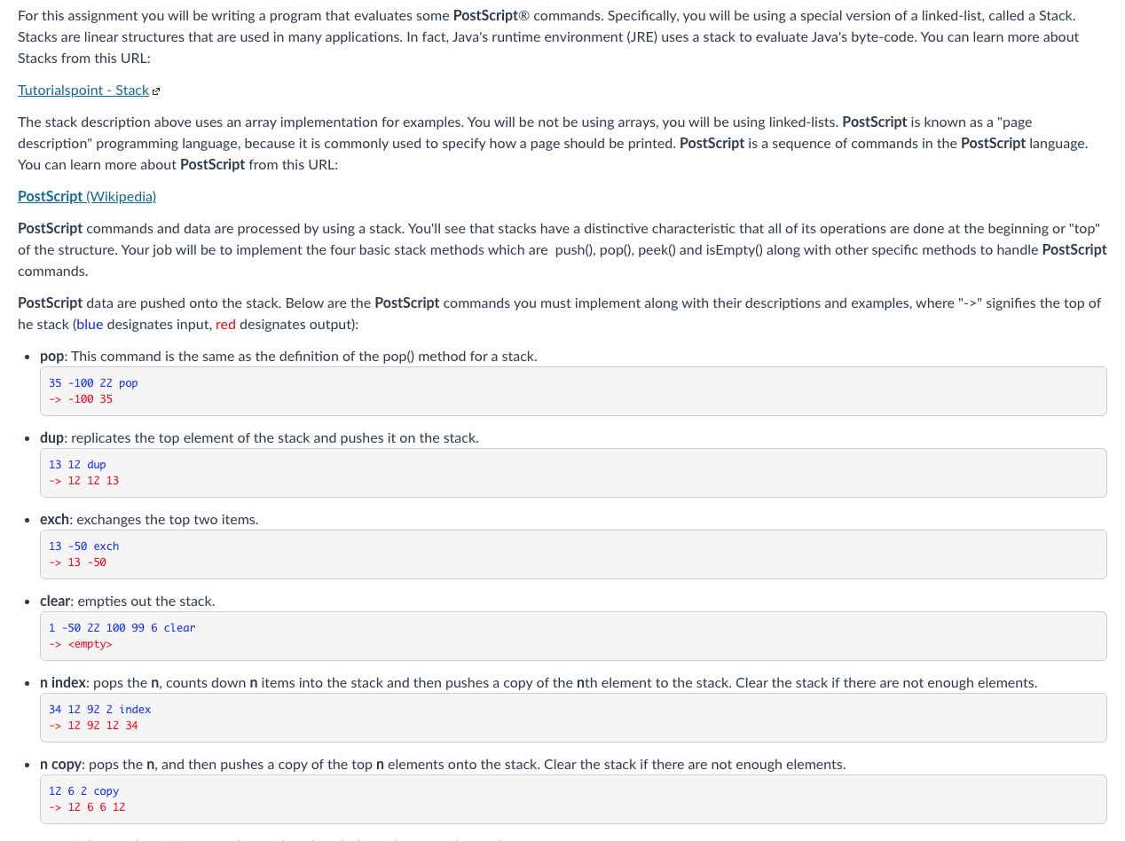 For this assignment you will be writing a program