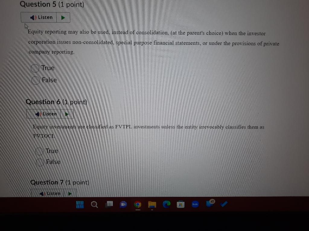 Solved Equity reporting may also be used, instead of | Chegg.com