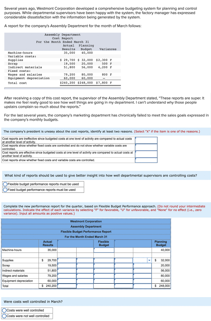 Solved This question is from a Managerial Accounting course. | Chegg.com