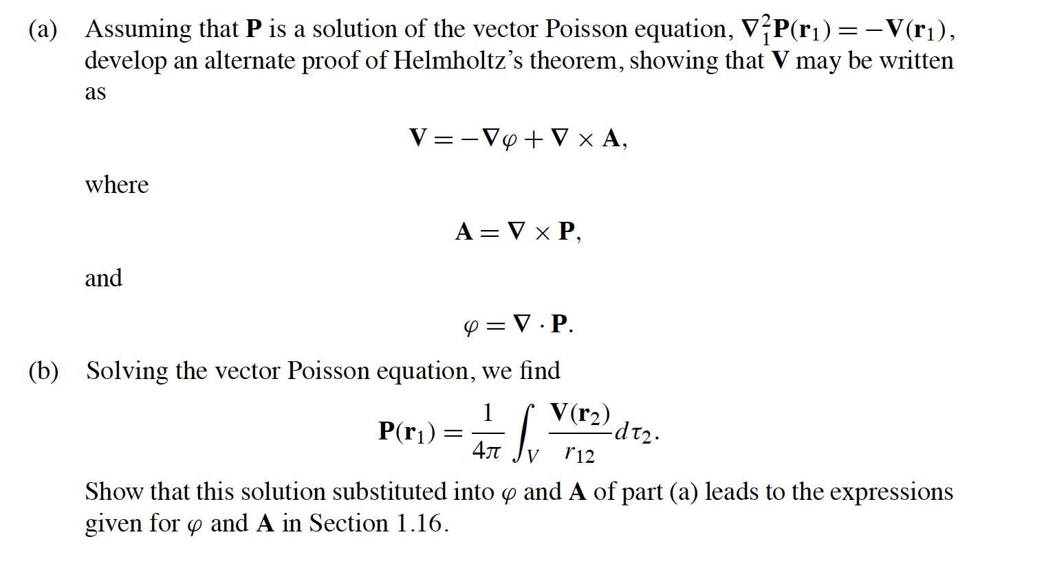 (a) Assuming that P is a solution of the vector | Chegg.com