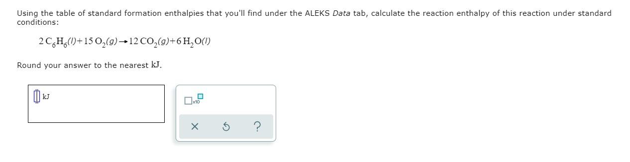 Solved Using the table of standard formation enthalpies that | Chegg.com