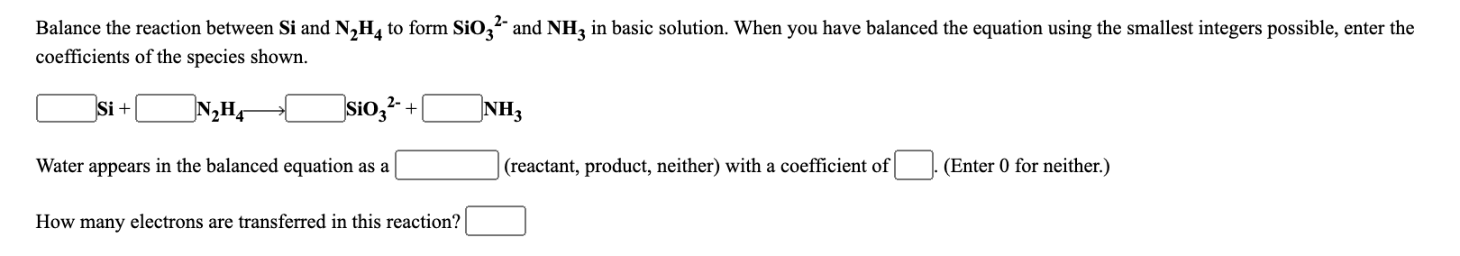 Solved Balance the reaction between Sb205 and Fe2+ to form | Chegg.com