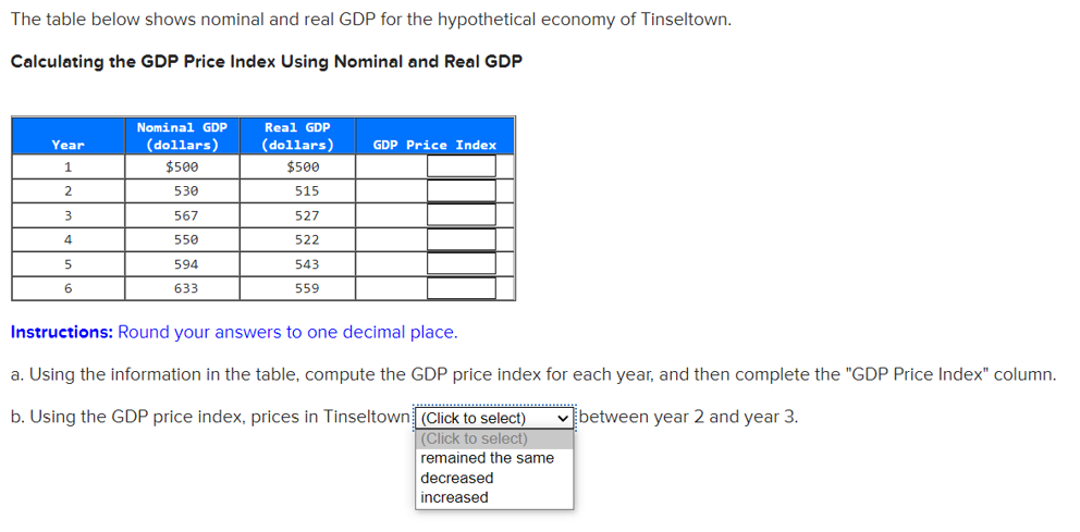 Solved a. Gross domestic product (GDP) is measured using the | Chegg.com