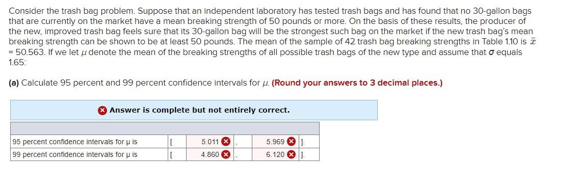 Solved Consider the trash bag problem. Suppose that an | Chegg.com