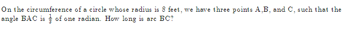 which is the circumference of a circle whose diameter is 8 feet