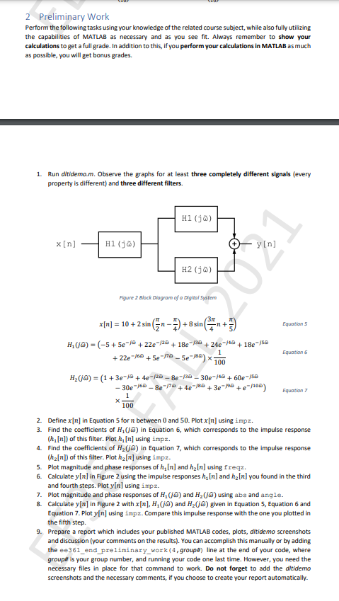 2 Preliminary Work Perform The Following Tasks Using | Chegg.com