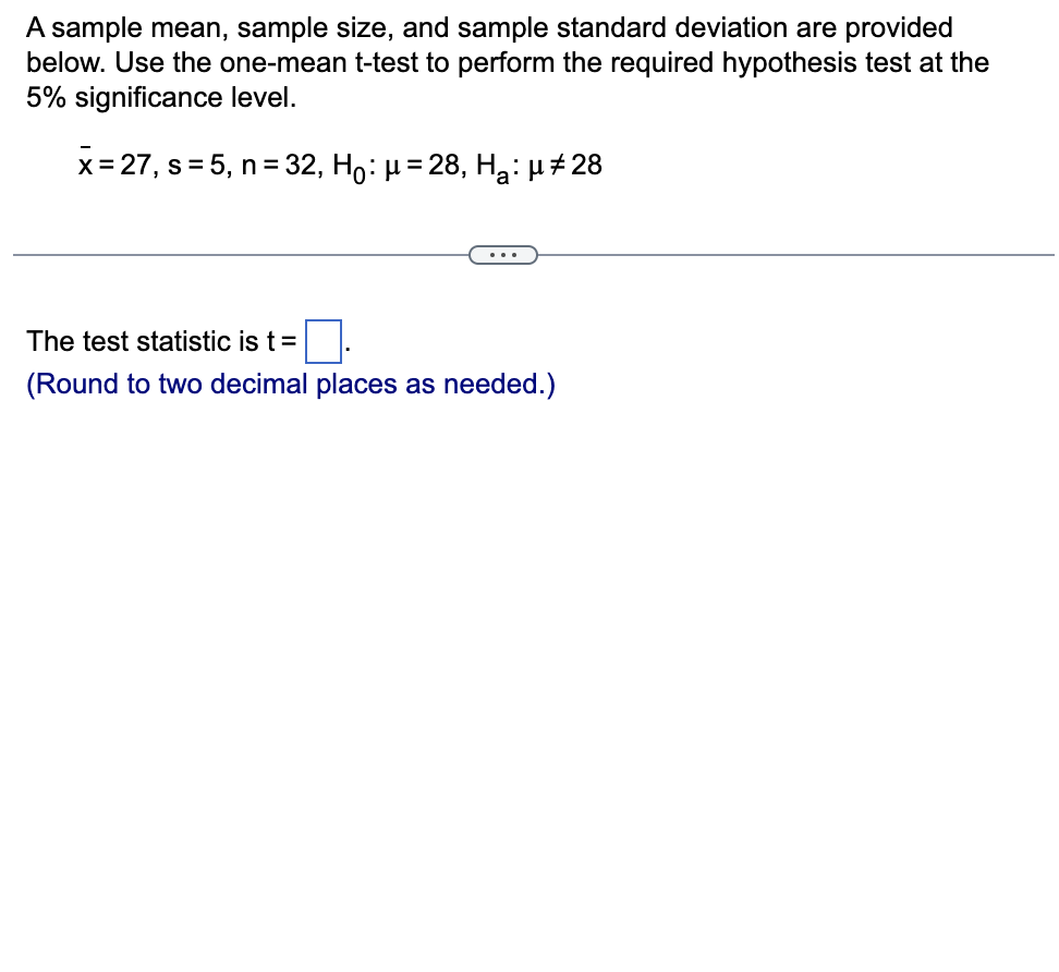 solved-a-sample-mean-sample-size-and-sample-standard-chegg