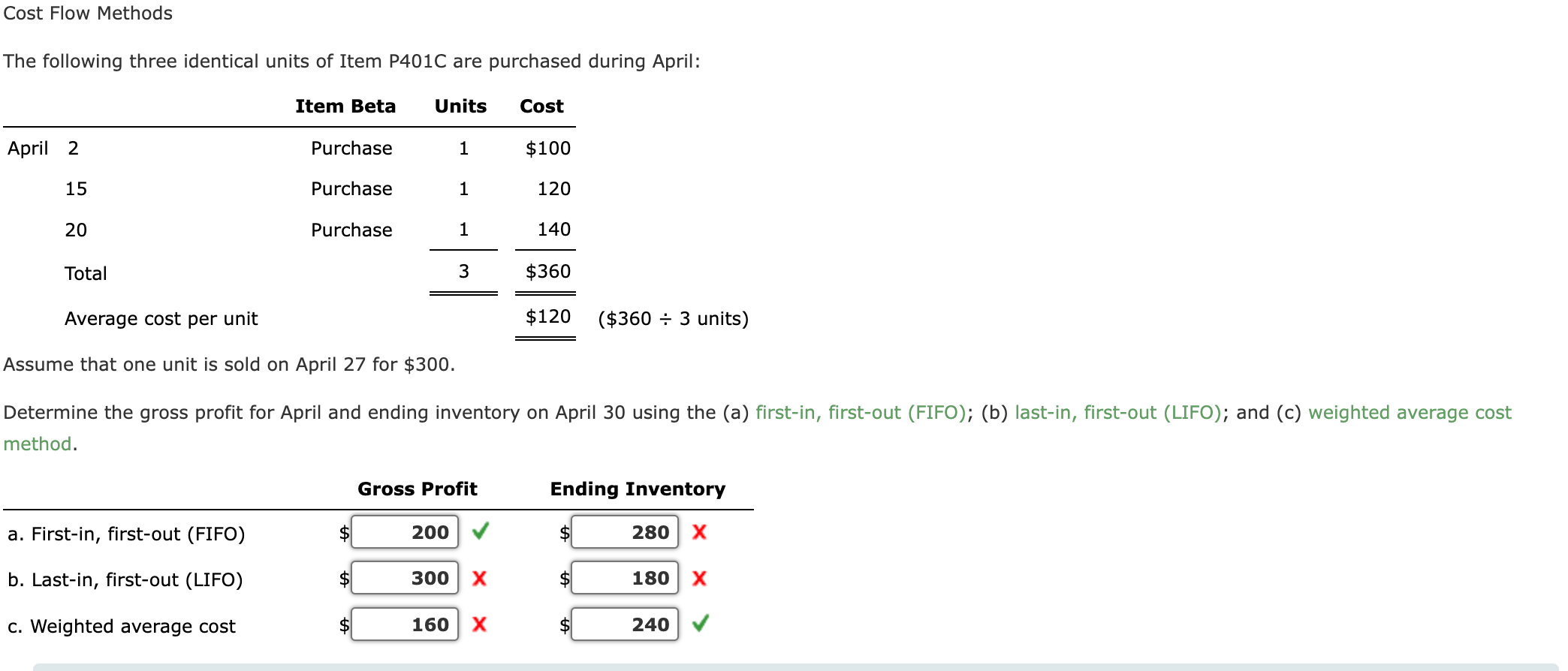 Solved Cost Flow Methods The Following Three Identical Units | Chegg.com