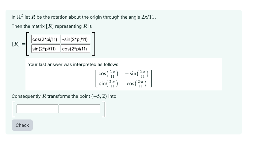 Solved In R2 ﻿let R ﻿be the rotation about the origin | Chegg.com