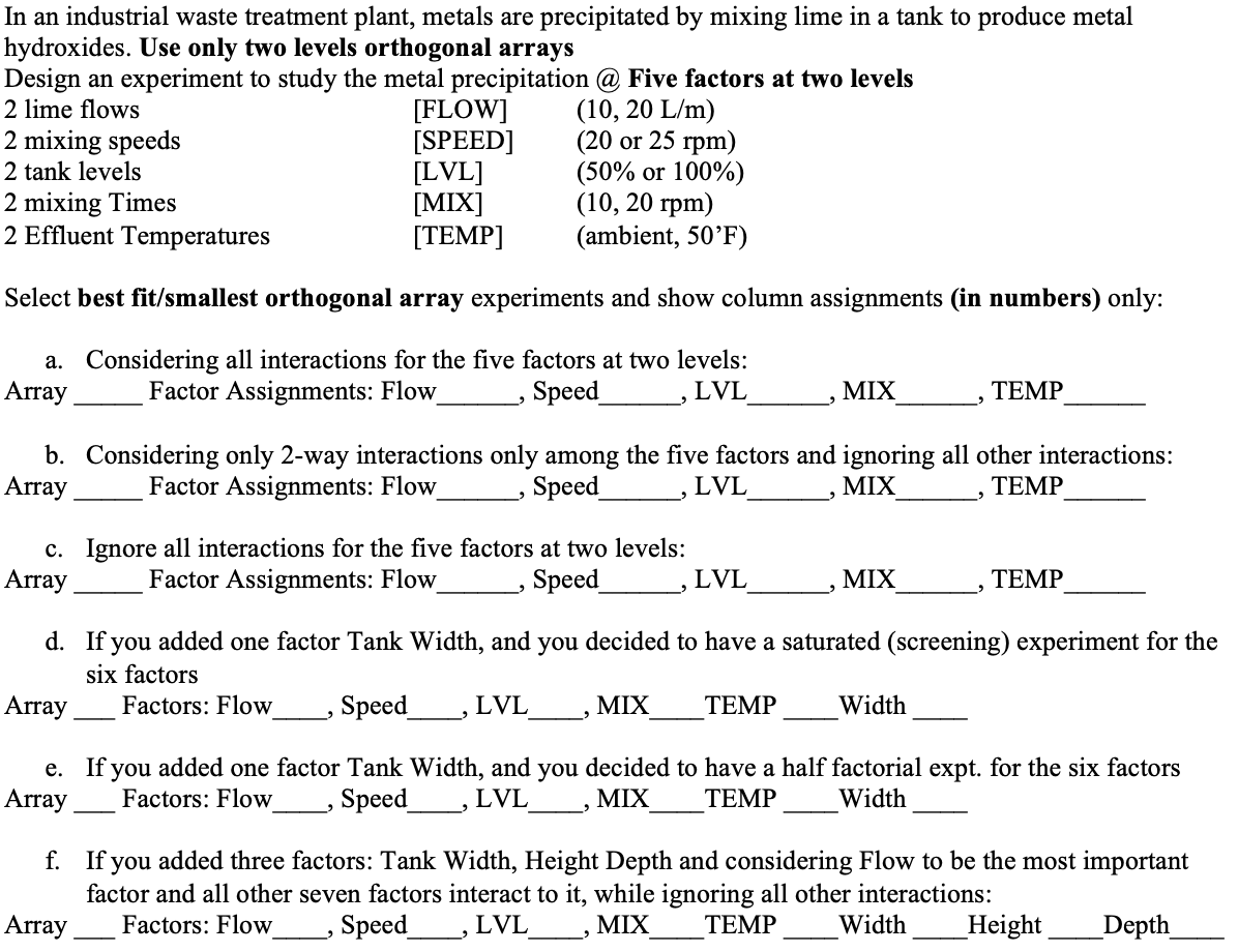 Temperatures and mixing interactions