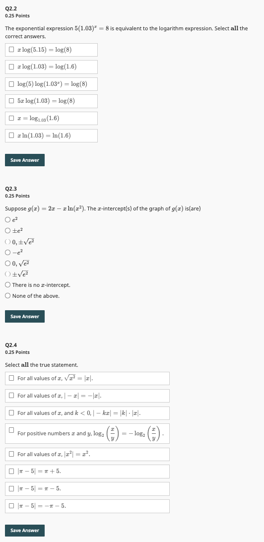 solved-0-25-points-the-exponential-expression-5-1-03-x-8-is-chegg