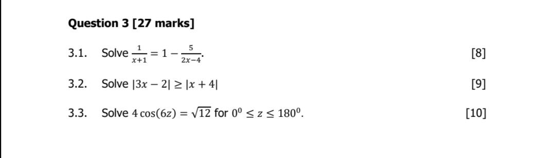 solve x 1 2 43