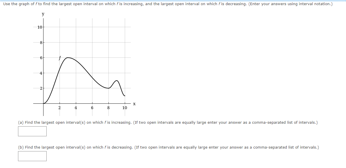 Solved (a) Find the largest open interval(s) on which f is | Chegg.com