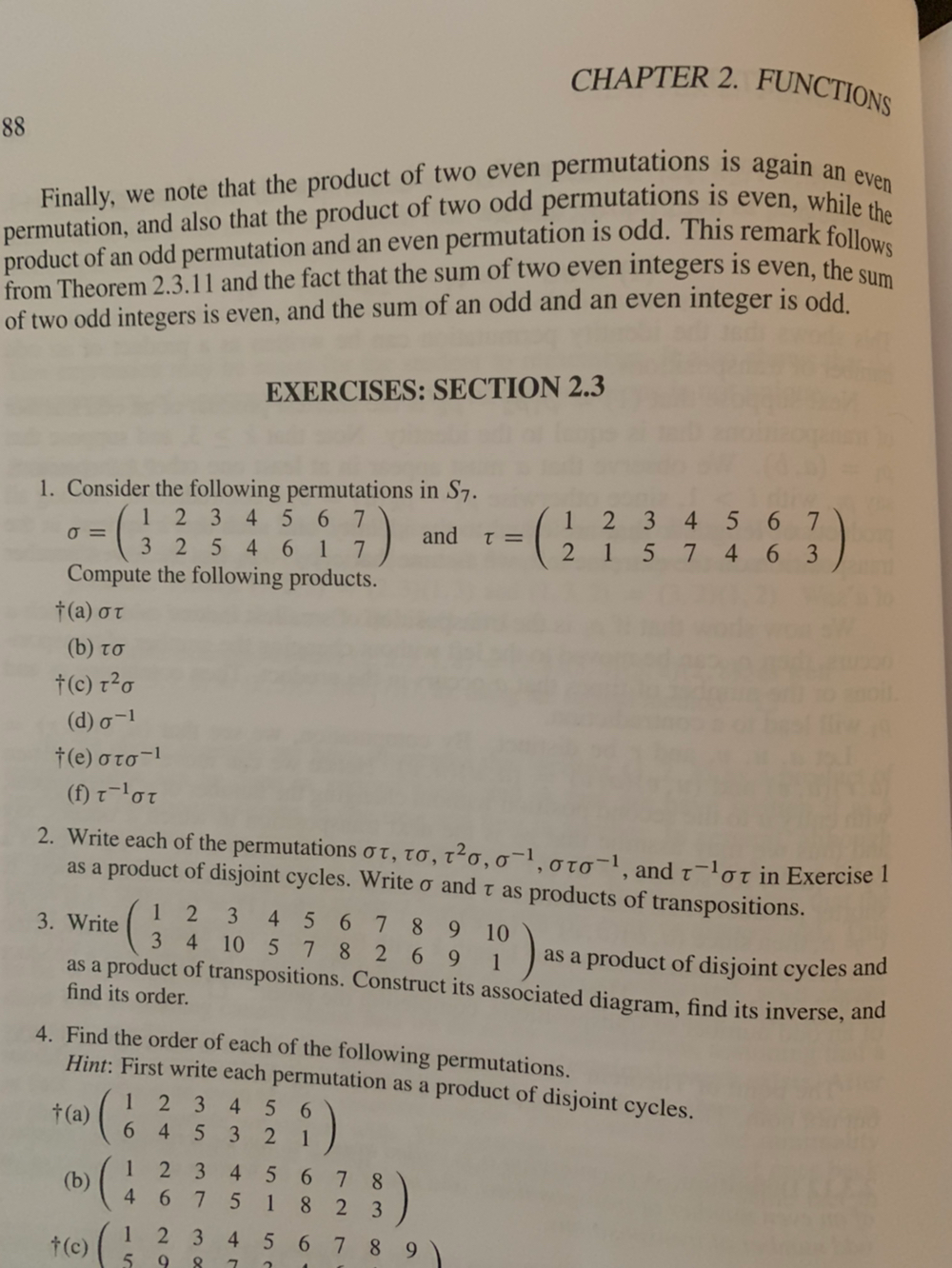 Problem 18. For the two permutations o and 18 of  Chegg.com