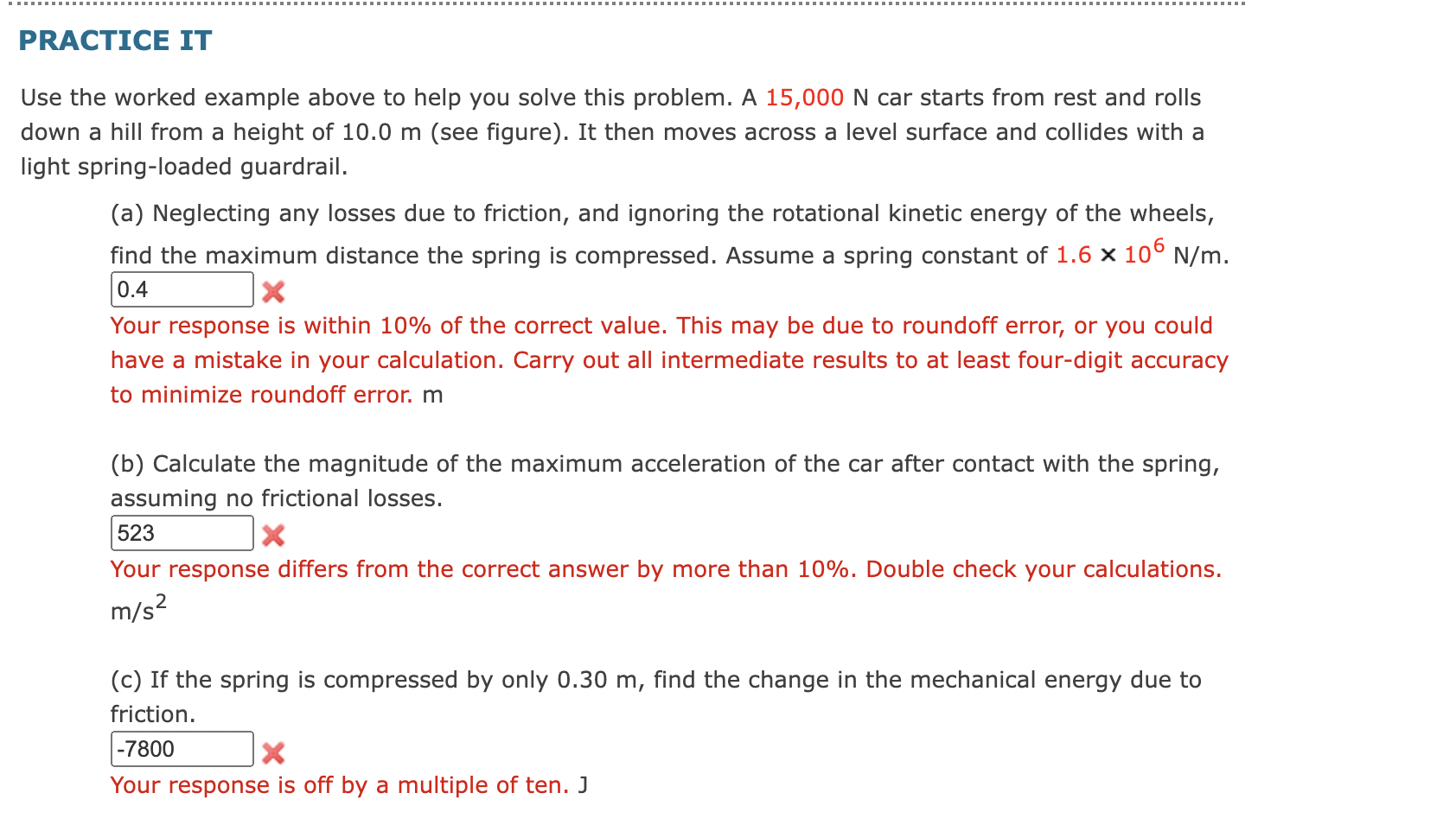 Solved PRACTICE IT Use the worked example above to help you | Chegg.com ...