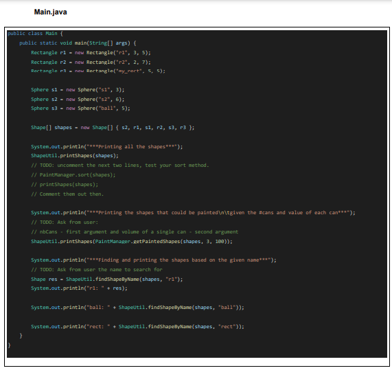 Solved In this assignment you are to implement OOP | Chegg.com