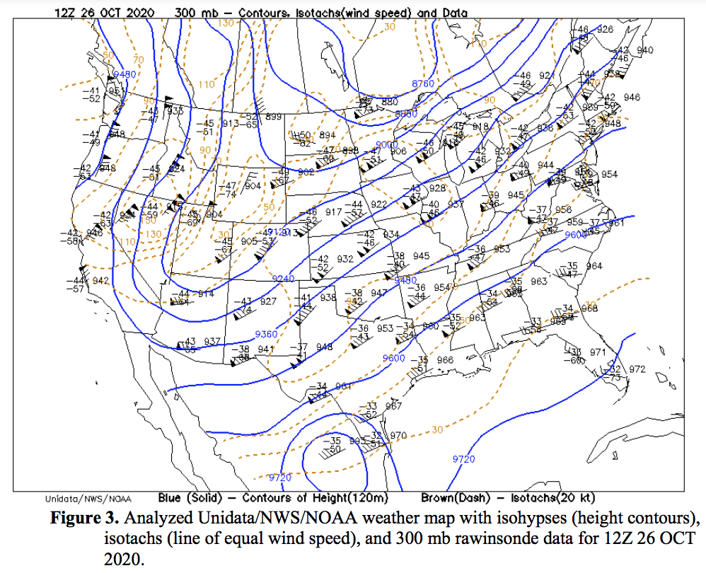 Solved th- 1968 12Z 26 OCT 2020 300 mb – Contours, | Chegg.com