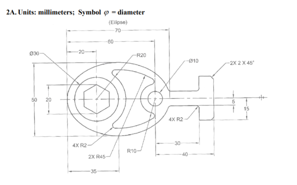 Solved Should be drawn on AutoCAD 2019 Please show detailed | Chegg.com