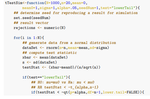 tTestSims-function(N-1000,n-20,mean 0, mean0-1, | Chegg.com