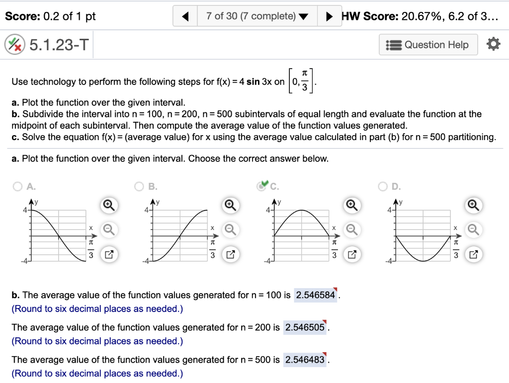 Solved Score: 0.2 of 1 pt 7 of 30 (7 complete) HW Score: | Chegg.com