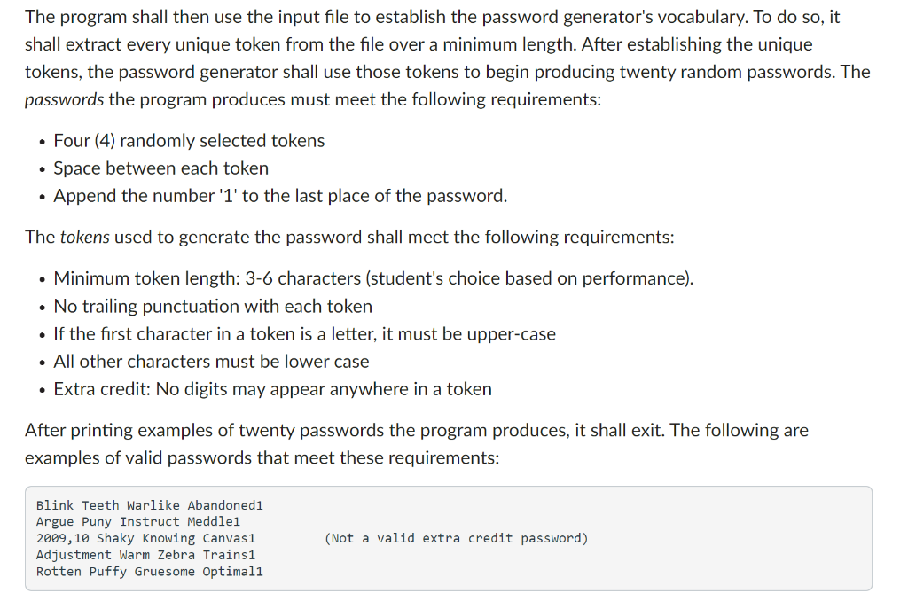 Solved The program shall then use the input file to | Chegg.com
