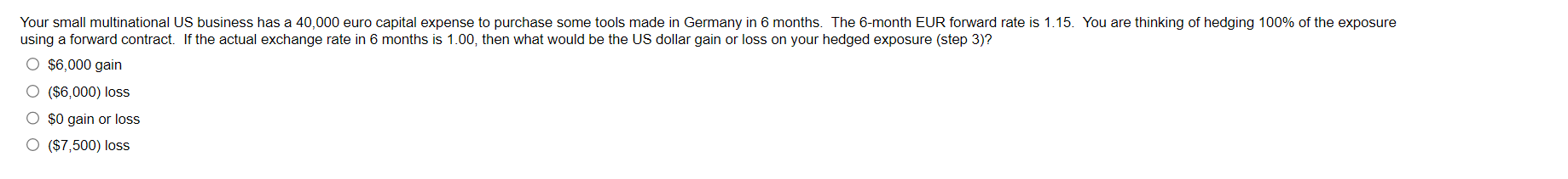 Solved Using A Forward Contract. If The Actual Exchange Rate | Chegg.com