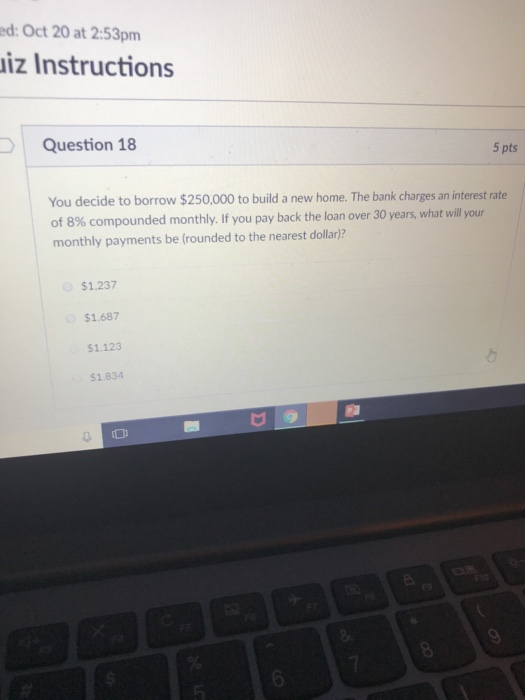 Solved ed: Oct 20 at 2:53pm iz Instructions Question 18 5 | Chegg.com