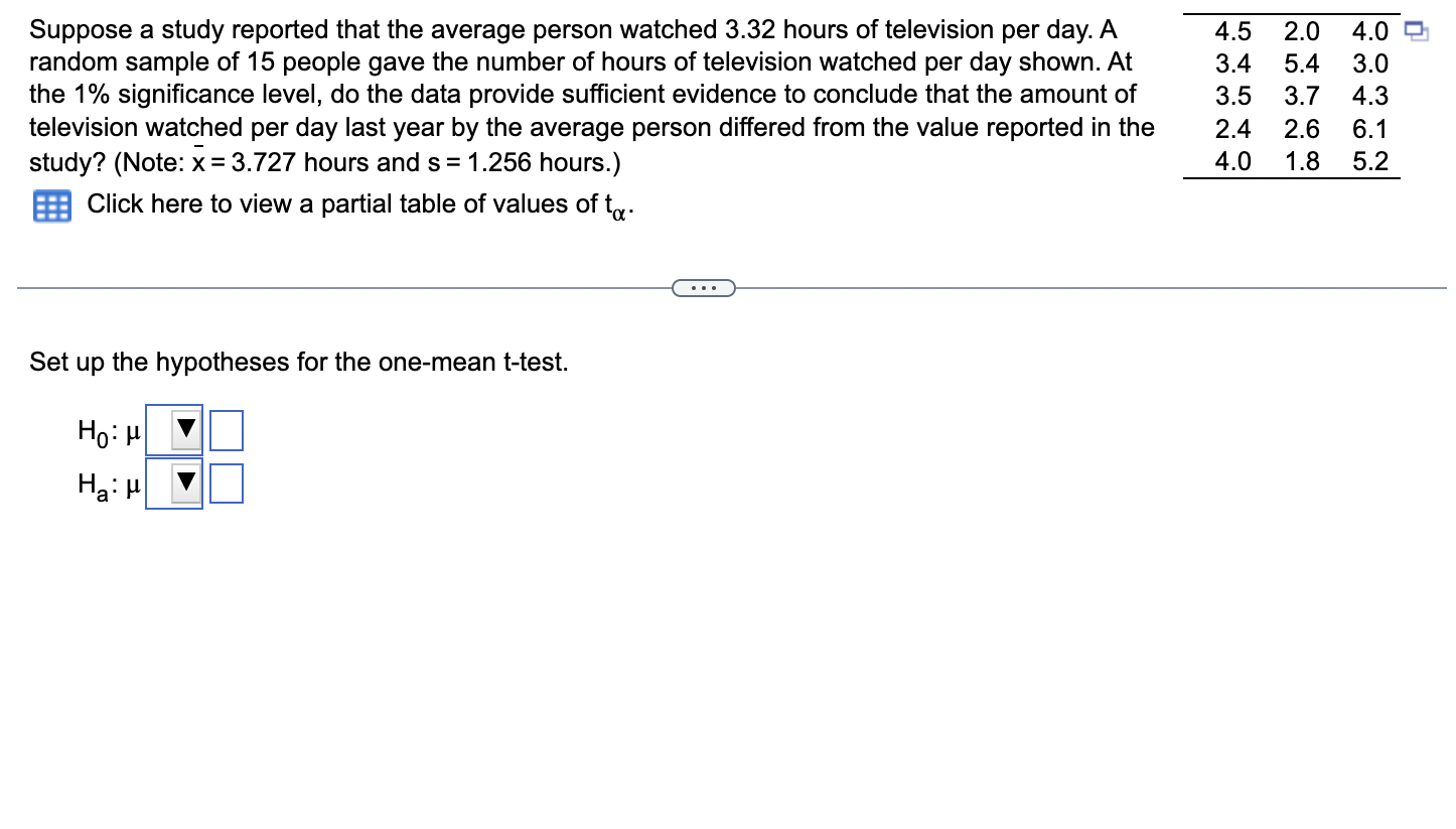 Solved Suppose a study reported that the average person | Chegg.com