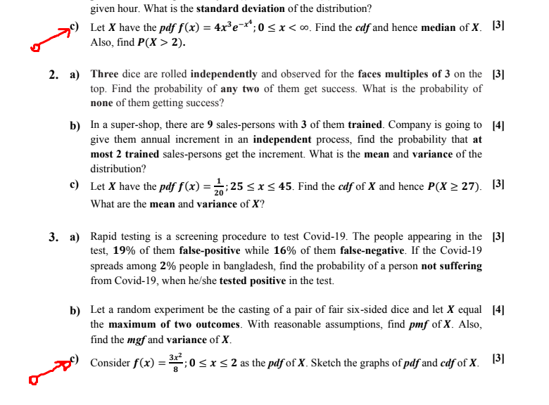 Solved given hour. What is the standard deviation of the | Chegg.com