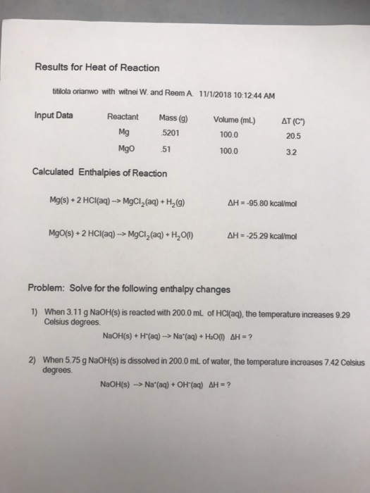 Solved Hi, please help I need all the answers to heat of
