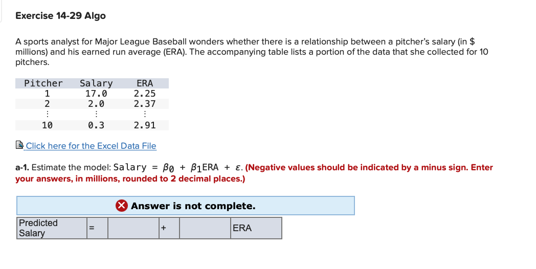 Solved A sports analyst for Major League Baseball wonders