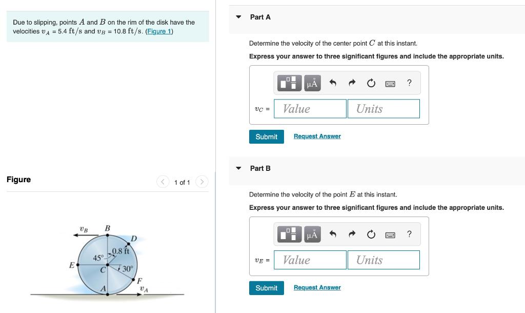 Solved Part A Due to slipping, points A and B on the rim of | Chegg.com