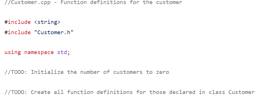 Solved All the code files format are given below: Please | Chegg.com