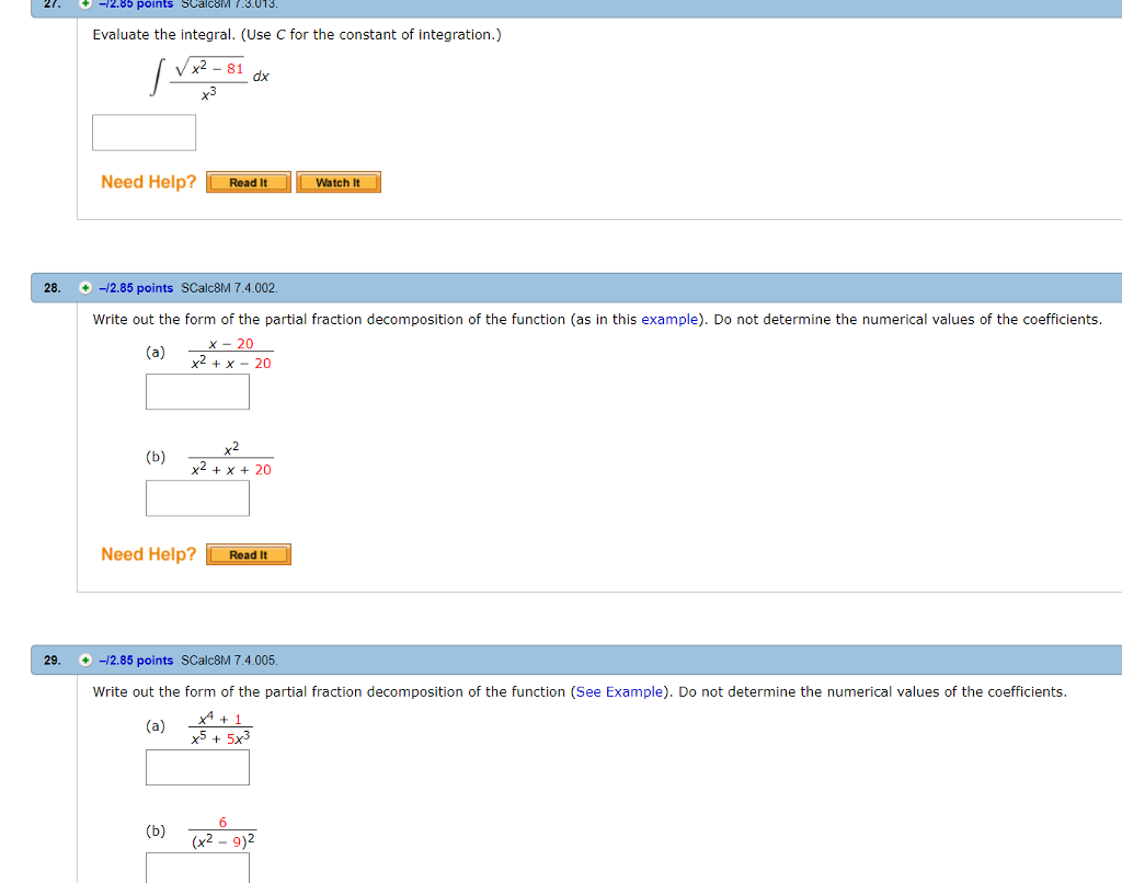 Solved Evaluate the integral. (Use C for the constant of