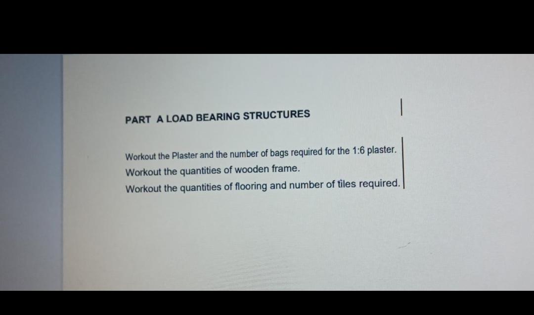 Solved Workout the Plaster and the number of bags required | Chegg.com